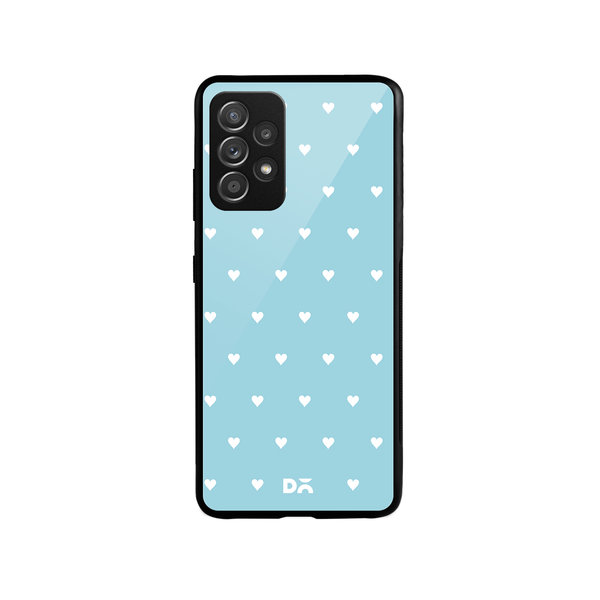 

DailyObjects Blue Water Hearts Glass Case Cover For Samsung Galaxy A52