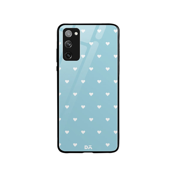 

DailyObjects Blue Water Hearts Glass Case Cover For Samsung Galaxy S20 FE