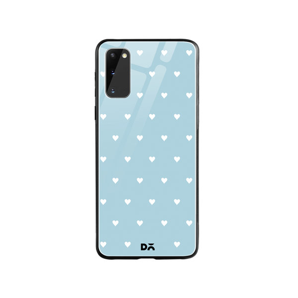 

DailyObjects Blue Water Hearts Glass Case Cover For Samsung Galaxy S20