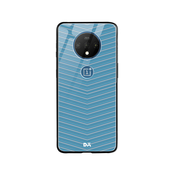 

DailyObjects Blueberry Broken Twills Glass Case Cover For OnePlus 7T