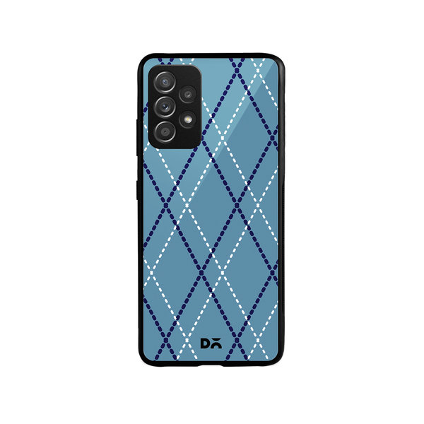 

DailyObjects Blueberry Diamond Rope Glass Case Cover For Samsung Galaxy A52