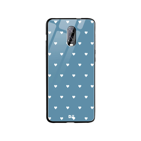 

DailyObjects Blueberry Hearts Glass Case Cover For OnePlus 7