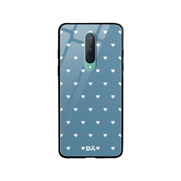 

DailyObjects Blueberry Hearts Glass Case Cover For OnePlus 8