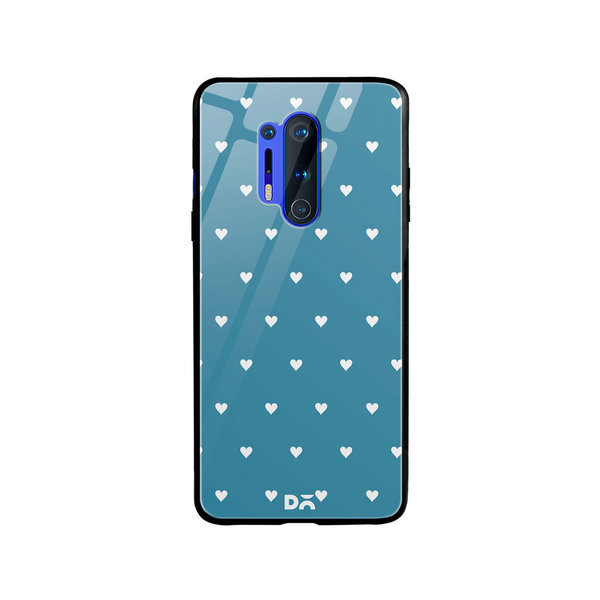 

DailyObjects Blueberry Hearts Glass Case Cover For OnePlus 8 Pro