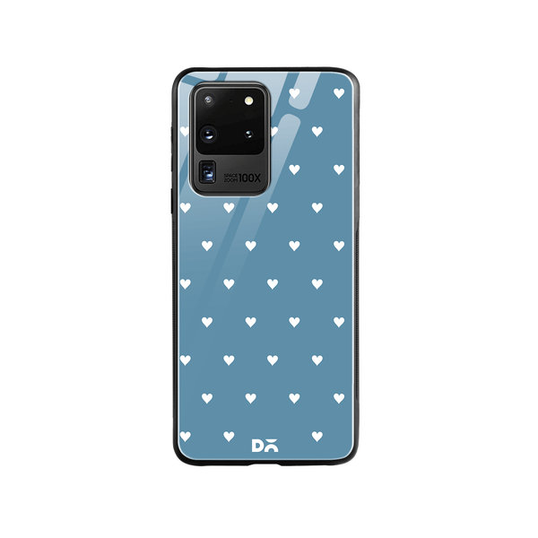 

DailyObjects Blueberry Hearts Glass Case Cover For Samsung Galaxy S20 Ultra