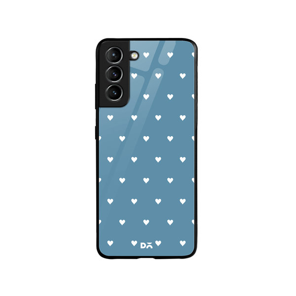 

DailyObjects Blueberry Hearts Glass Case Cover For Samsung Galaxy S21