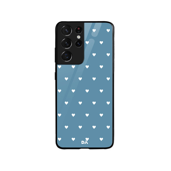 

DailyObjects Blueberry Hearts Glass Case Cover For Samsung Galaxy S21 Ultra