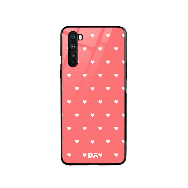 

DailyObjects Blush Hearts Glass Case Cover For OnePlus Nord