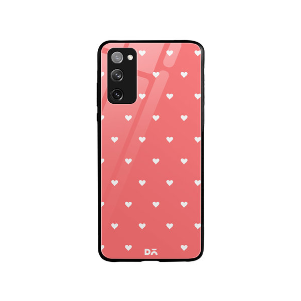 

DailyObjects Blush Hearts Glass Case Cover For Samsung Galaxy S20 FE