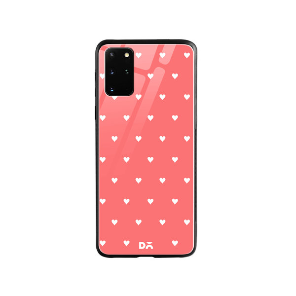 

DailyObjects Blush Hearts Glass Case Cover For Samsung Galaxy S20 Plus