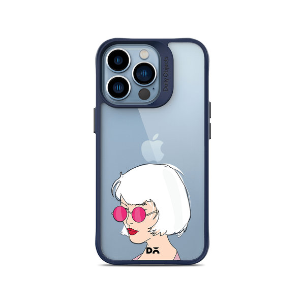 

DailyObjects Bold Beautiful Blue Hybrid Clear Case Cover For iPhone 13 Pro Max