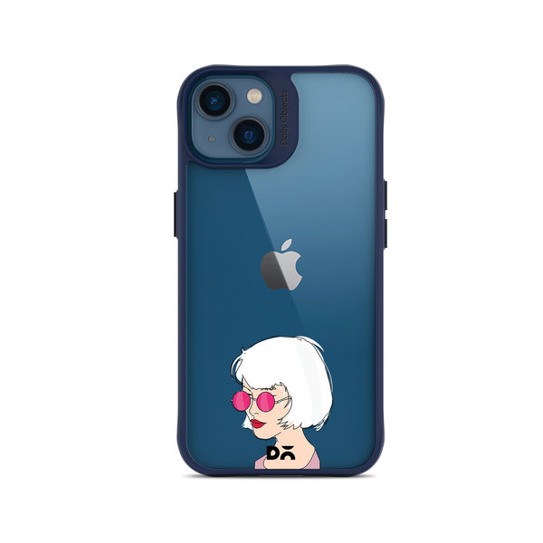 

DailyObjects Bold Beautiful Blue Hybrid Clear Case Cover For iPhone 14 Plus