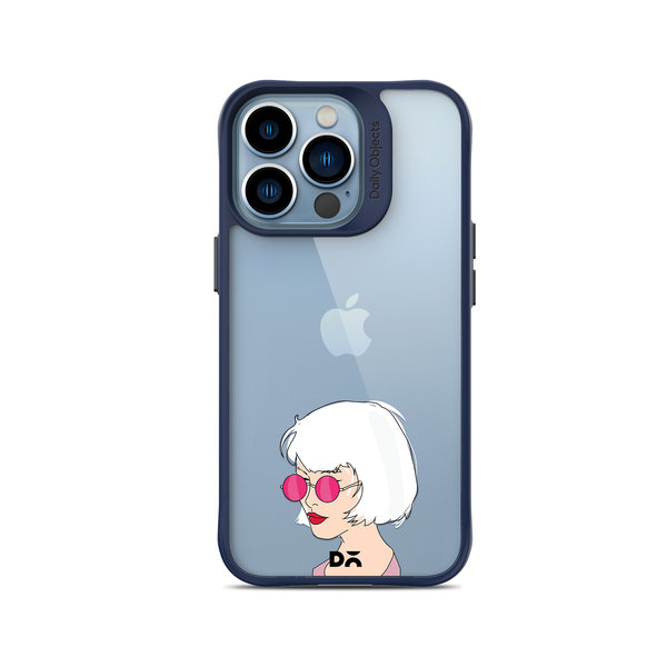 

DailyObjects Bold Beautiful Blue Hybrid Clear Case Cover For iPhone 14 Pro