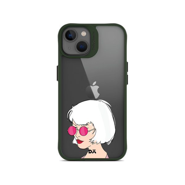 

DailyObjects Bold Beautiful Green Hybrid Clear Case Cover For iPhone 13 Mini
