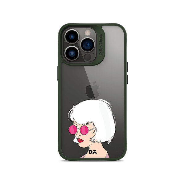 

DailyObjects Bold Beautiful Green Hybrid Clear Case Cover For iPhone 13 Pro Max