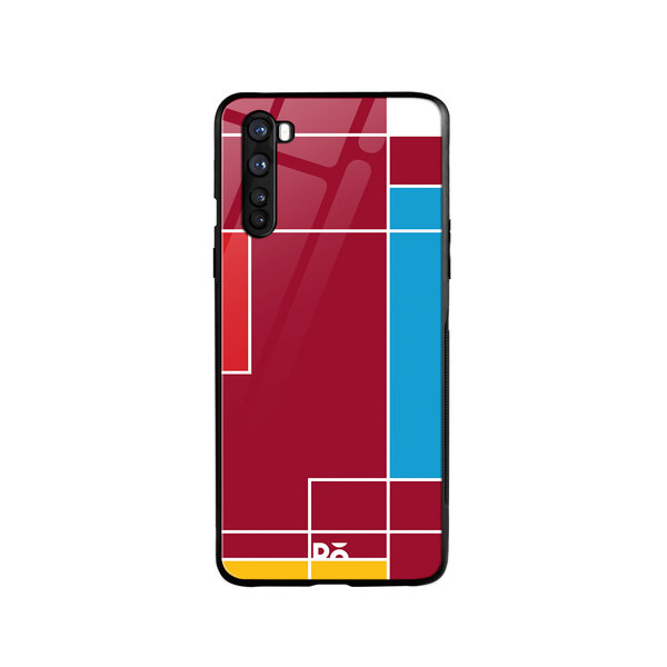 

DailyObjects Brick Red Blocks Glass Case Cover For OnePlus Nord