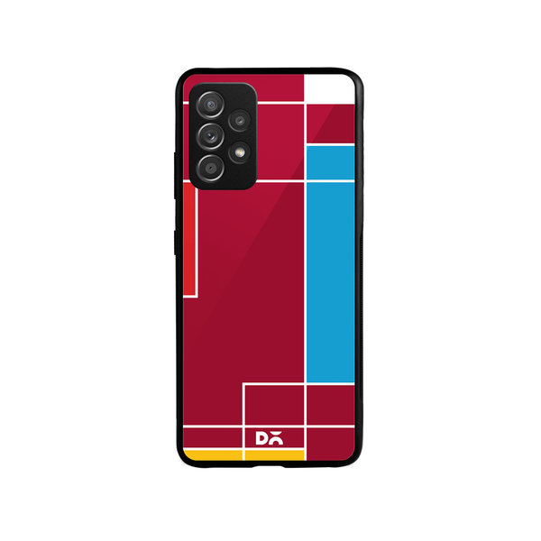 

DailyObjects Brick Red Blocks Glass Case Cover For Samsung Galaxy A52