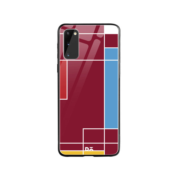 

DailyObjects Brick Red Blocks Glass Case Cover For Samsung Galaxy S20