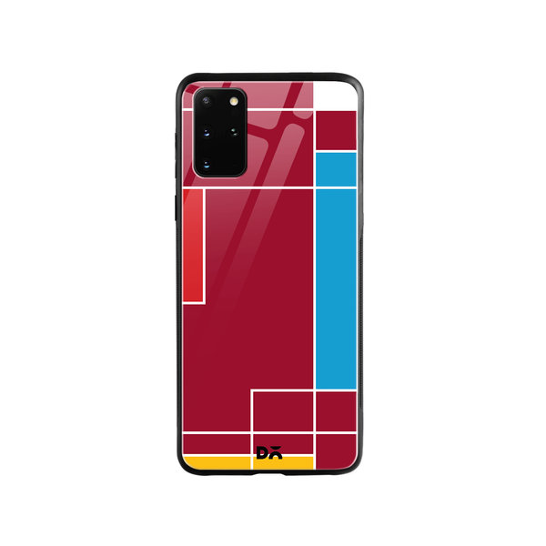 

DailyObjects Brick Red Blocks Glass Case Cover For Samsung Galaxy S20 Plus