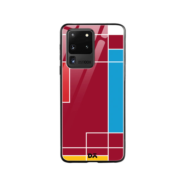 

DailyObjects Brick Red Blocks Glass Case Cover For Samsung Galaxy S20 Ultra