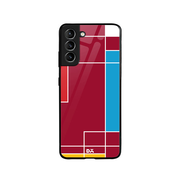 

DailyObjects Brick Red Blocks Glass Case Cover For Samsung Galaxy S21 Plus