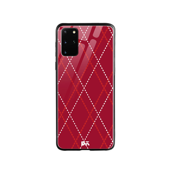 

DailyObjects Brick Red Diamond Rope Glass Case Cover For Samsung Galaxy S20 Plus
