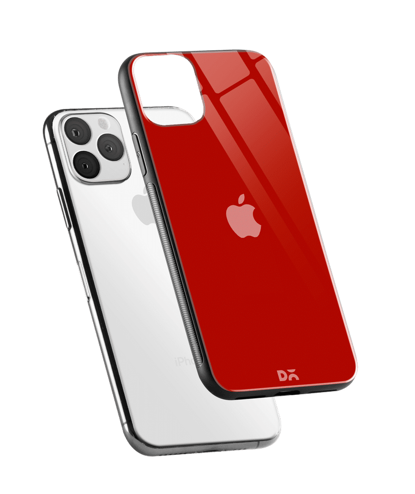 Dailyobjects Bright Red Glass Case Cover For Iphone 11 Pro Max Buy At Dailyobjects