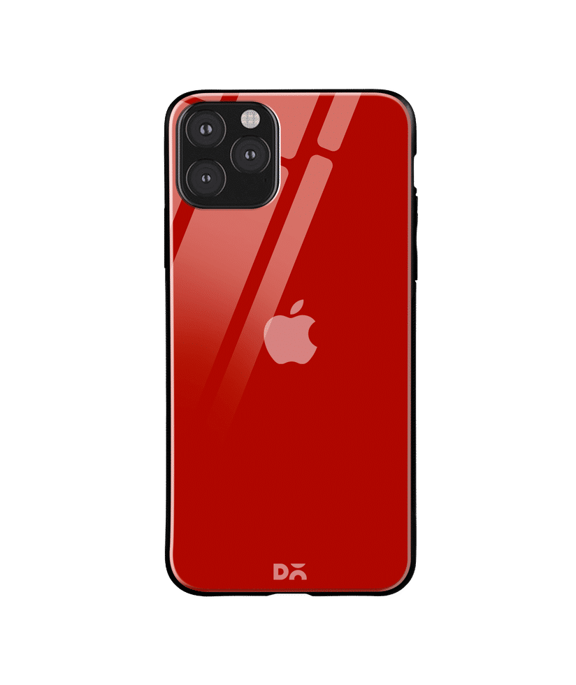Dailyobjects Bright Red Glass Case Cover For Iphone 11 Pro Max Buy At Dailyobjects