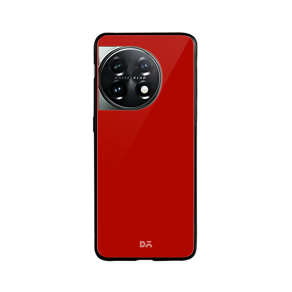 

DailyObjects Bright Red Glass Case Cover For OnePlus 11 5G