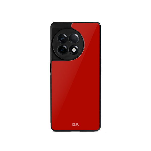 

DailyObjects Bright Red Glass Case Cover For OnePlus 11R