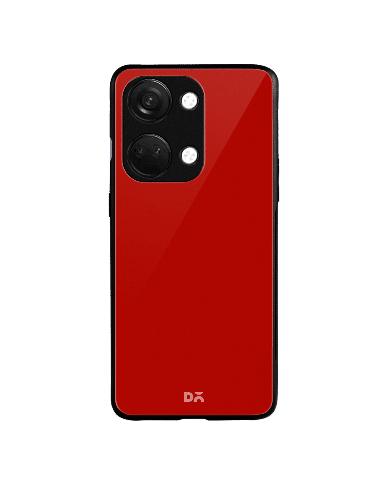 Bright Red Glass Case Cover For OnePlus Nord 3