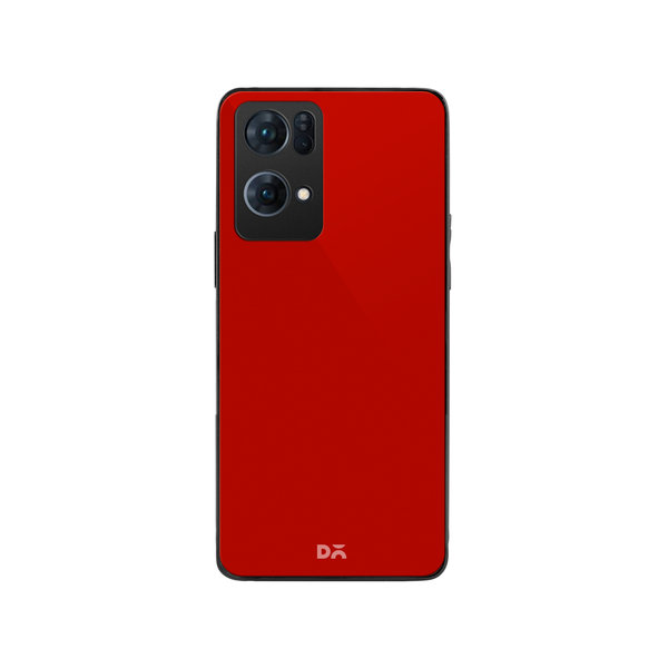 

DailyObjects Bright Red Glass Case Cover For Oppo Reno 7 Pro