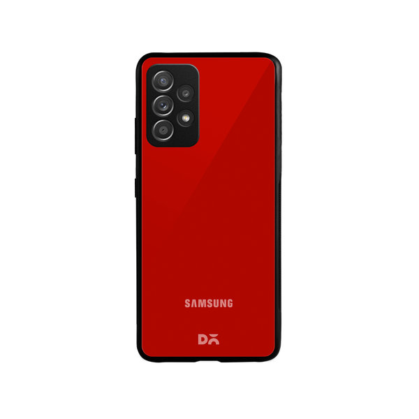 

DailyObjects Bright Red Glass Case Cover For Samsung Galaxy A52