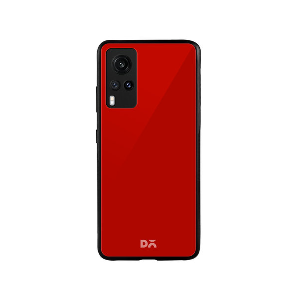 

DailyObjects Bright Red Glass Case Cover For Vivo X60