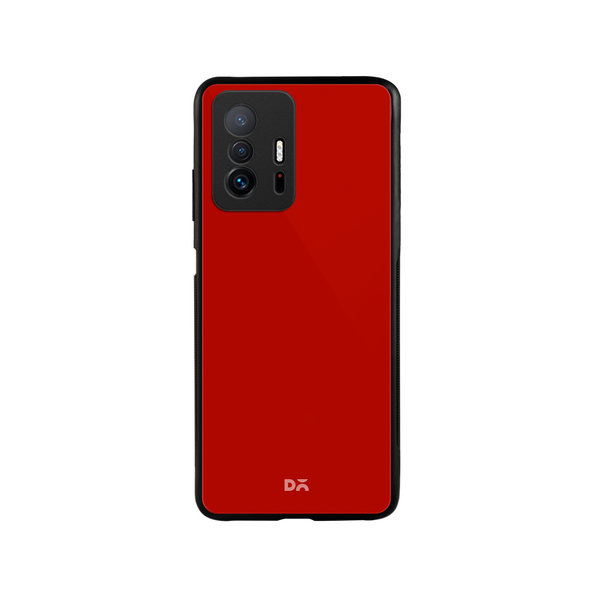 

DailyObjects Bright Red Glass Case Cover For Xiaomi 11T