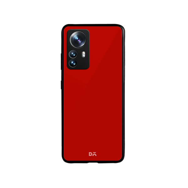 

DailyObjects Bright Red Glass Case Cover For Xiaomi 12 Pro