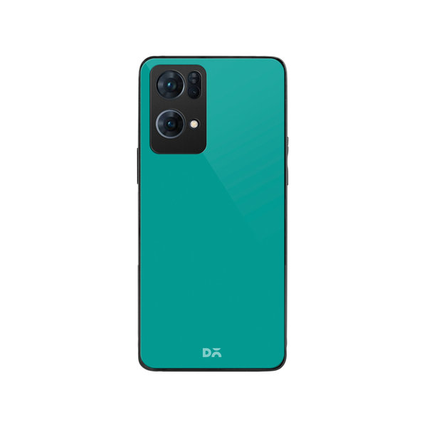 

DailyObjects Bright Teal Glass Case Cover For Oppo Reno 7 Pro