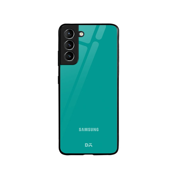 

DailyObjects Bright Teal Glass Case Cover For Samsung Galaxy S21 FE