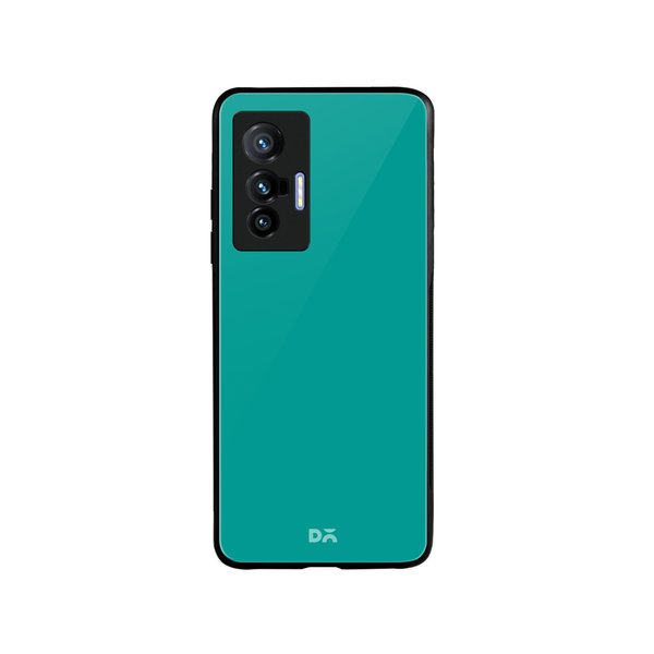 

DailyObjects Bright Teal Glass Case Cover For Vivo X70