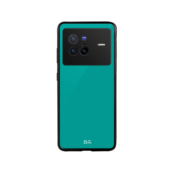 

DailyObjects Bright Teal Glass Case Cover For Vivo X80