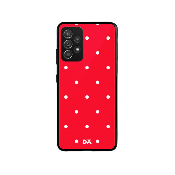 

DailyObjects Bubbles Scarlet Glass Case Cover For Samsung Galaxy A52