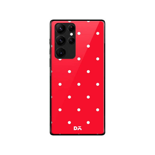 

DailyObjects Bubbles Scarlet Glass Case Cover For Samsung Galaxy S22 Ultra