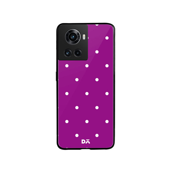 

DailyObjects Bubbles Violet Glass Case Cover For OnePlus 10R