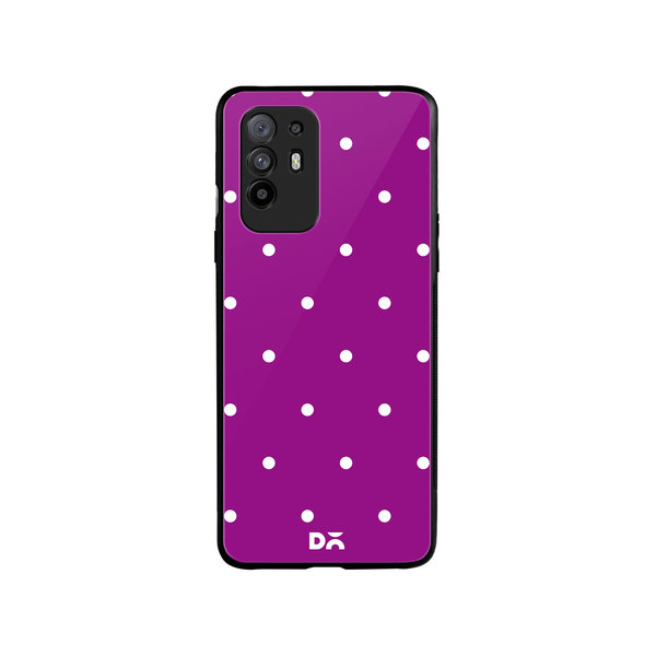 

DailyObjects Bubbles Violet Glass Case Cover For Oppo F19 Pro Plus