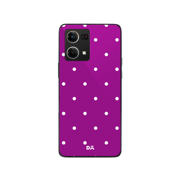 

DailyObjects Bubbles Violet Glass Case Cover For Oppo Reno 7