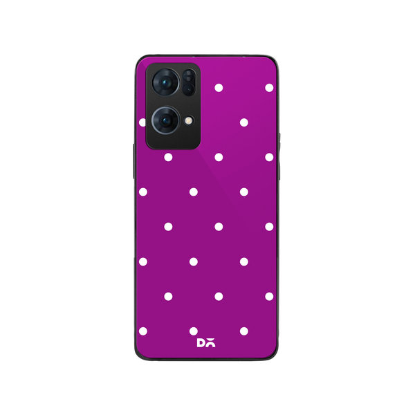 

DailyObjects Bubbles Violet Glass Case Cover For Oppo Reno 7 Pro