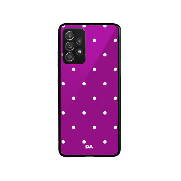 

DailyObjects Bubbles Violet Glass Case Cover For Samsung Galaxy A73