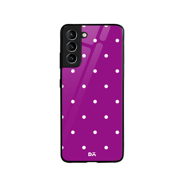 

DailyObjects Bubbles Violet Glass Case Cover For Samsung Galaxy S21