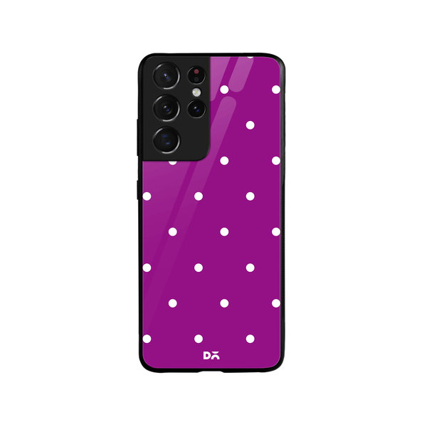 

DailyObjects Bubbles Violet Glass Case Cover For Samsung Galaxy S21 Ultra