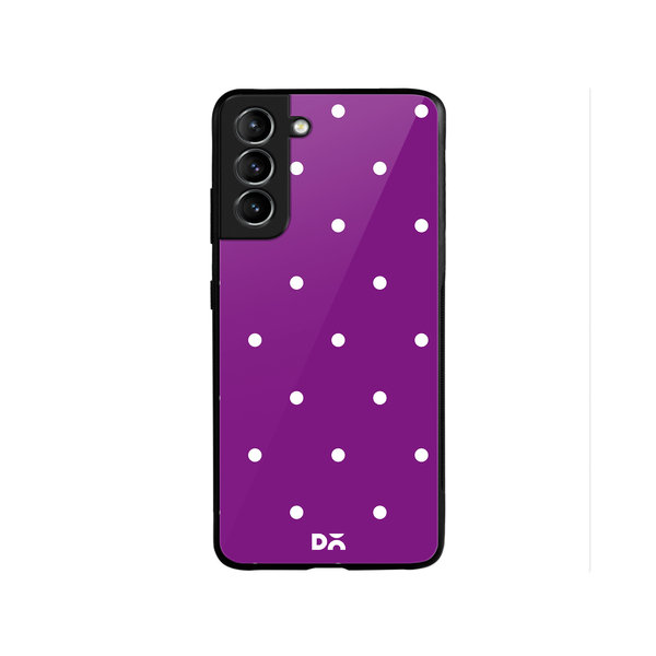

DailyObjects Bubbles Violet Glass Case Cover For Samsung Galaxy S22 Plus